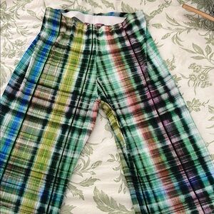 Urban Outfitters Multicolor Plaid Sheer Trousers